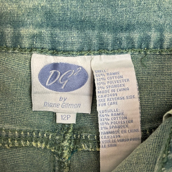 DG2 by Diane Gilman Green Jeans 12P - Picture 7 of 9